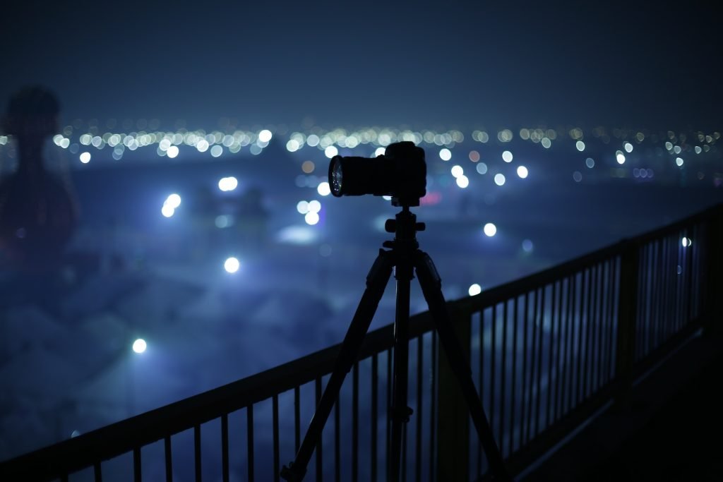 use a tripod when shooting at night